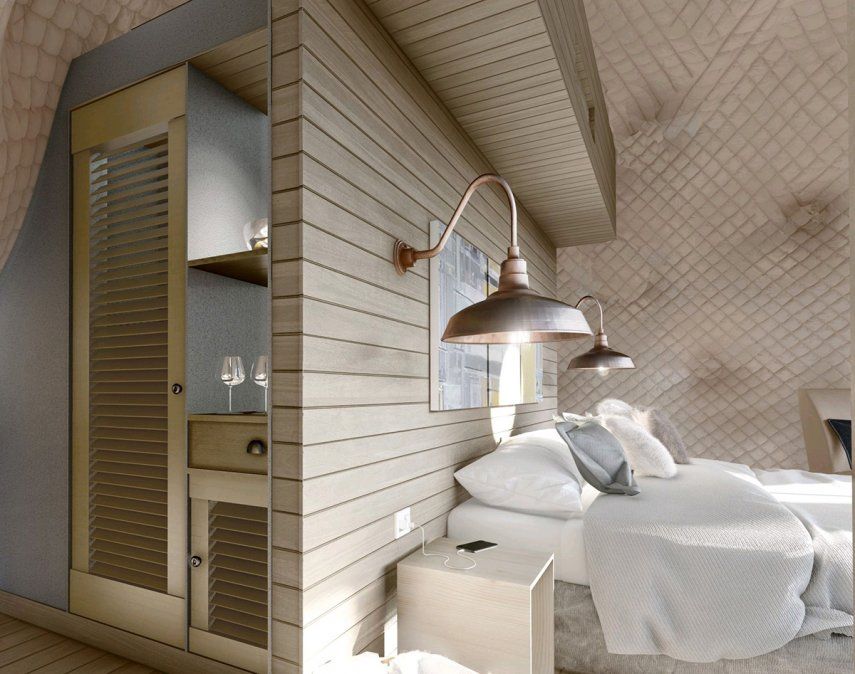 Simulación final del proyecto. Las habitaciones ofrecerán una vista única.