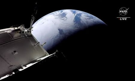 Aire de Santa Fe | Imagen en vivo de la nave de la Nasa Orión regresando el domingo 11 de diciembre del 2022 a la Tierra.