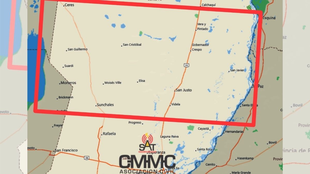 Puede haber actividad eléctrica y tormentas aisladas en el norte de la provincia de Santa Fe. Puede haber actividad eléctrica y tormentas aisladas en el norte de la provincia de Santa Fe.