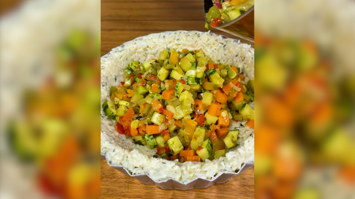 Receta de tarta de arroz.