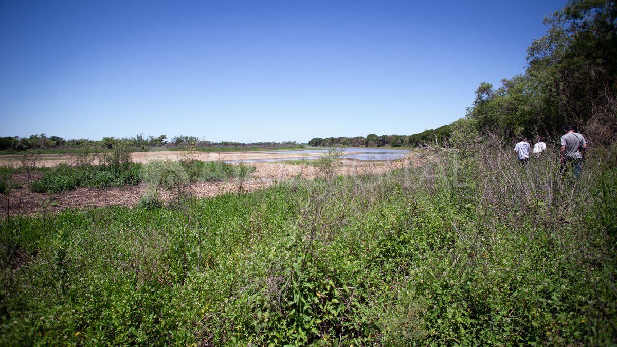 Uno de los madrejones del Parque Nacional Islas de Santa Fe.