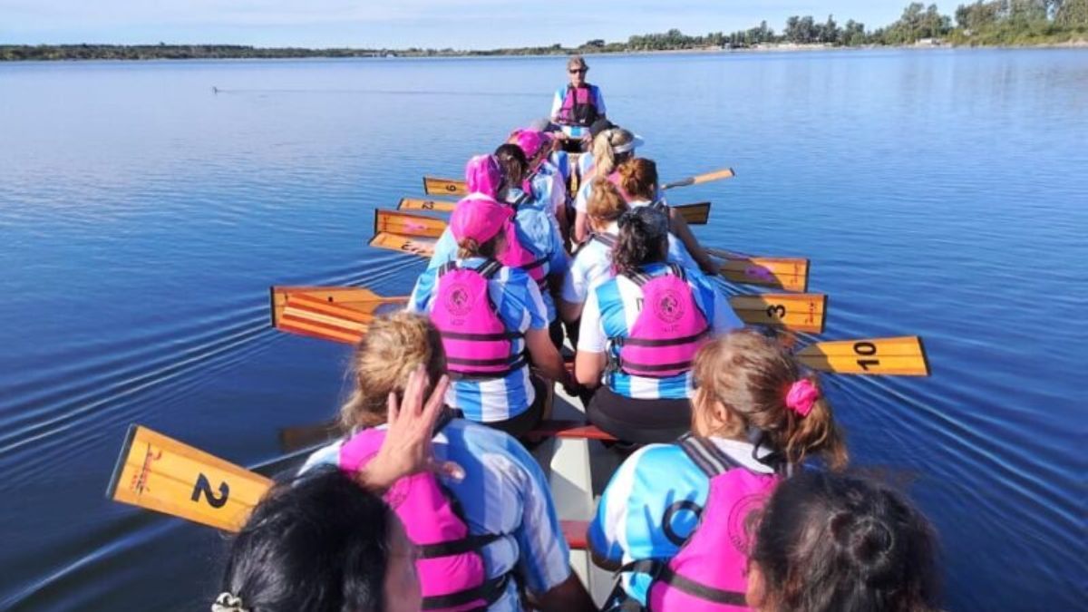 Selección Argentina en Rosa.