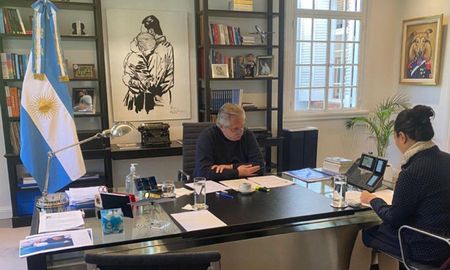 Alberto Fernández conversó con el presidente chino este martes por la mañana. Alberto Fernández conversó con el presidente chino este martes por la mañana.