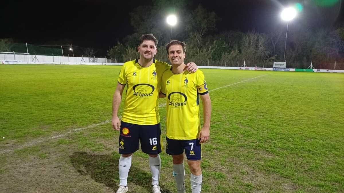 Los goleadores del partido, Ignacio Presser y Joaquín Felizia. Los goleadores del partido, Ignacio Presser y Joaquín Felizia.