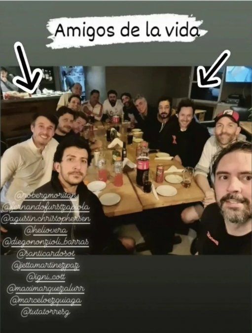 Benjamín Vicuña fue a jugar al fútbol con Roberto García Moritán.