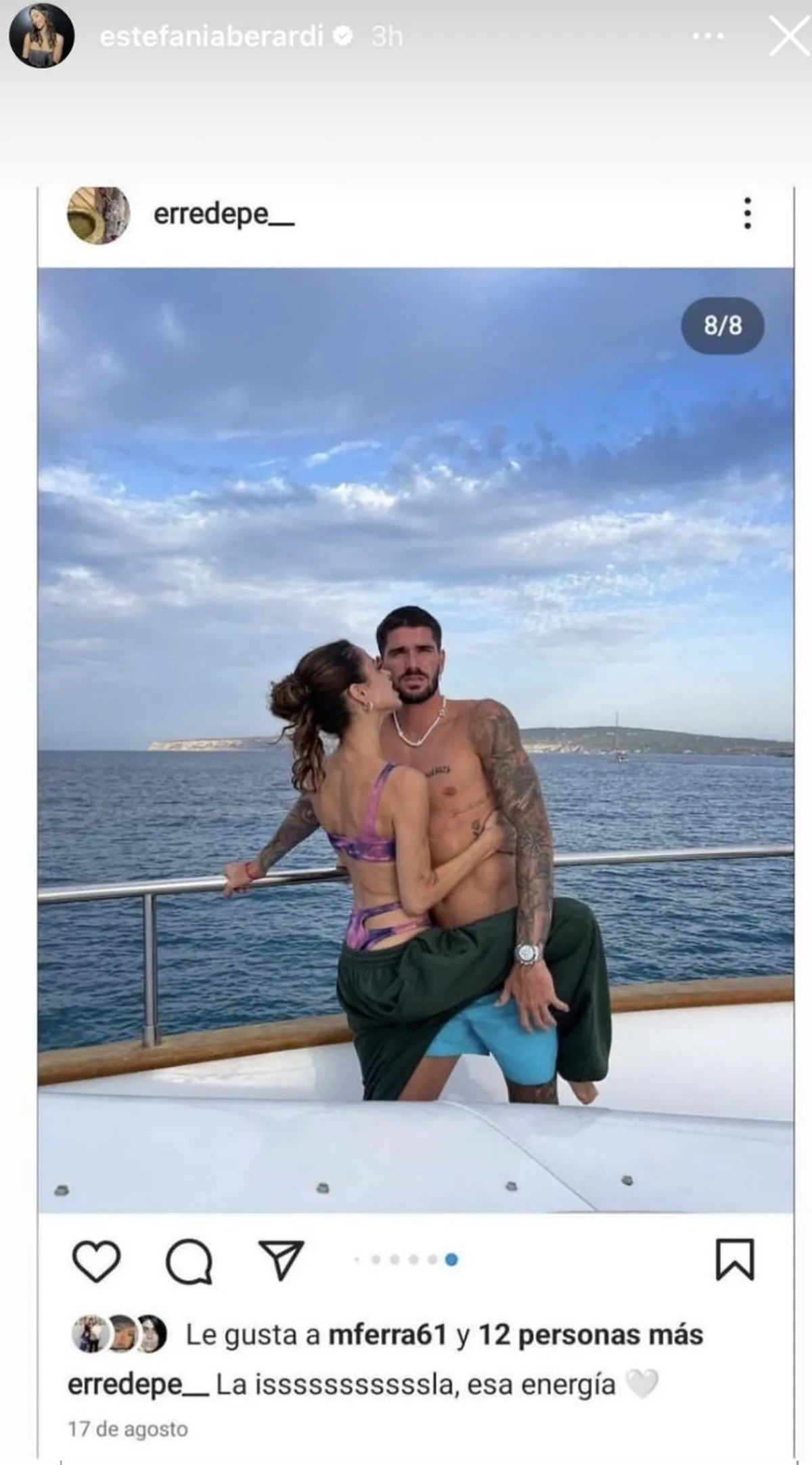 Rodrigo de Paul reafirmó su amor por Tini Stoessel