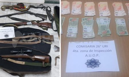 Dos carabinas y dos escopetas junto a dinero en efectivo secuestraron en el barrio Transporte Dos carabinas y dos escopetas junto a dinero en efectivo secuestraron en el barrio Transporte