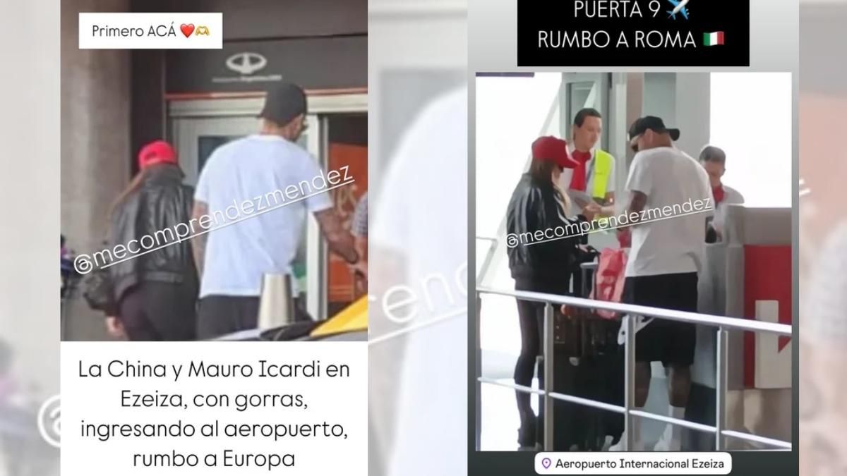 La China Suárez y Mauro Icardi fueron vistos en Ezeiza. La China Suárez y Mauro Icardi fueron vistos en Ezeiza.