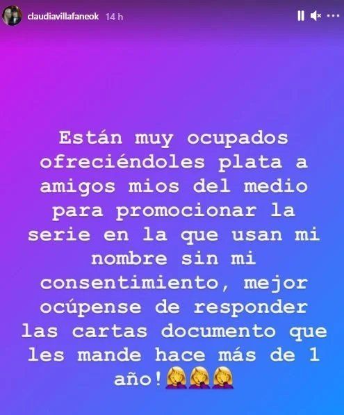 Claudia Villafañe se mostró muy enojada con la ficción de Diego Maradona.