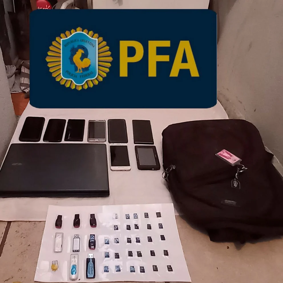 El material que tiene la Justicia para analizar