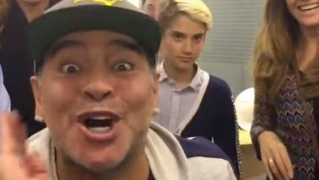 Maradona eufórico, polémico y sin filtro contra Macri