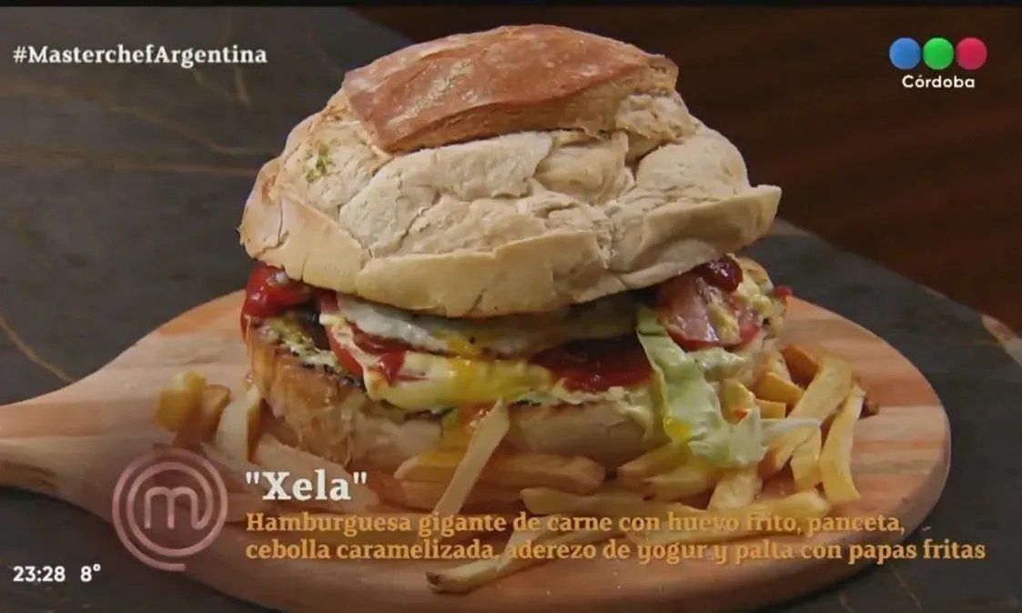 La hamburguesa que Alex Caniggia presentó en MasterChef se venderá al público.