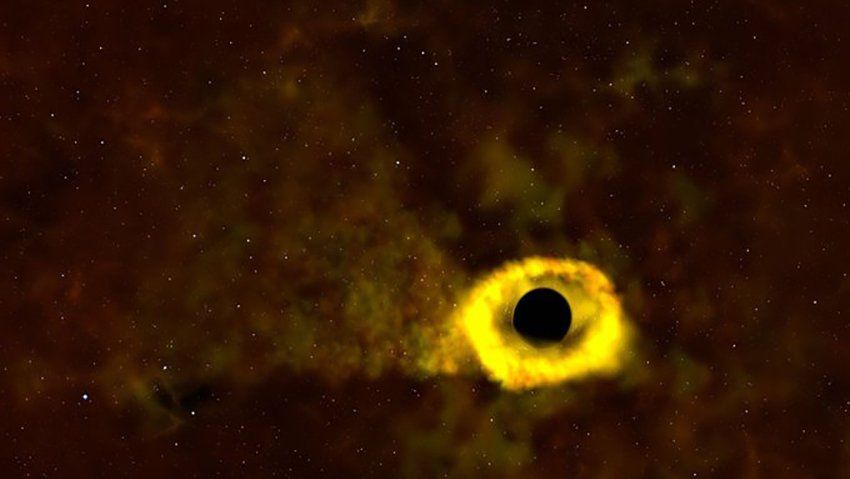 La Nasa descubrió un agujero negro que logró destruir una estrella del tamaño del Sol
