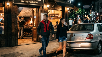 Escándalo en una parrilla de Rosario: cenaron, huyeron y quedaron expuestos en un video