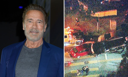 Arnold Schwarzenegger protagoniza accidente vehicular que termina con una mujer herida Arnold Schwarzenegger protagoniza accidente vehicular que termina con una mujer herida