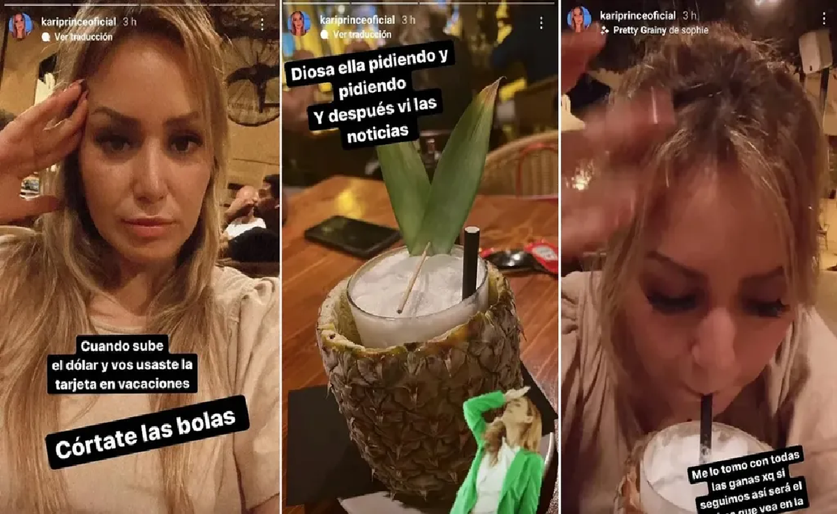 Historias publicadas en el Instagram de Karina La Princesita