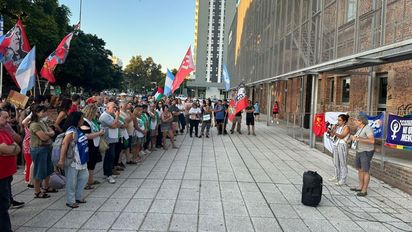 Organizaciones se movilizaron en Santa Fe en rechazo al accionar de Estados Unidos en Venezuela