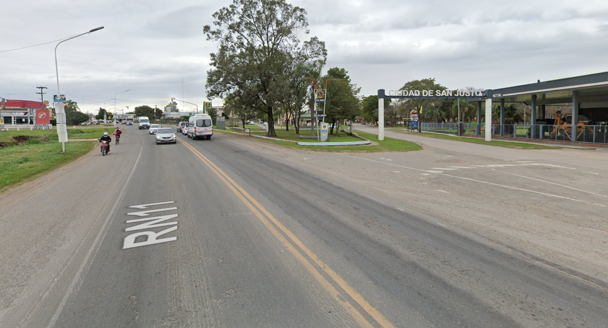 La Ruta 11 atraviesa la ciudad de San Justo. Imagen ilustrativa. La Ruta 11 atraviesa la ciudad de San Justo. Imagen ilustrativa.