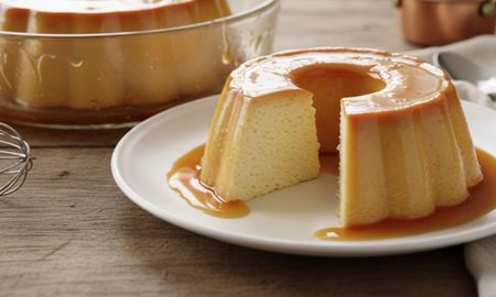 Flan sin huevos. Flan sin huevos.