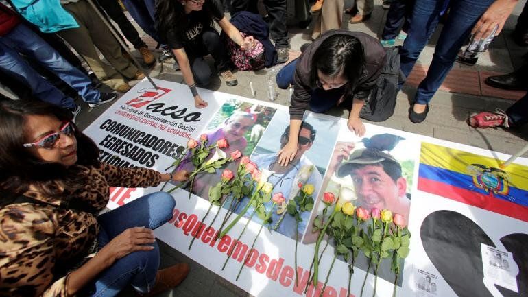 El gobierno ecuatoriano no sabe dónde están los cuerpos de los periodistas asesinados