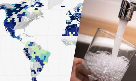Las mediciones satelitales de la NASA muestran que la cantidad promedio de agua dulce almacenada en la tierra fue de 1.200 kilómetros cúbicos ente el 2015 y el 2023. Es casi la mitad del agua dulce que usan todos los seres humanos en un año. Las mediciones satelitales de la NASA muestran que la cantidad promedio de agua dulce almacenada en la tierra fue de 1.200 kilómetros cúbicos ente el 2015 y el 2023. Es casi la mitad del agua dulce que usan todos los seres humanos en un año.