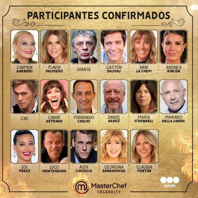 Los participantes de MasterChef Celebrity.