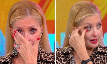 La exvedette no pudo contener la emoción en el final de su programa. La exvedette no pudo contener la emoción en el final de su programa.