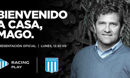Rubén Mago Capria fue presentado como nuevo mánager de Racing, tras la salida de Diego Milito. Rubén Mago Capria fue presentado como nuevo mánager de Racing, tras la salida de Diego Milito.