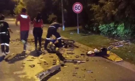 La víctima murió casi en el acto producto del fuerte golpe que sufrió. La víctima murió casi en el acto producto del fuerte golpe que sufrió.