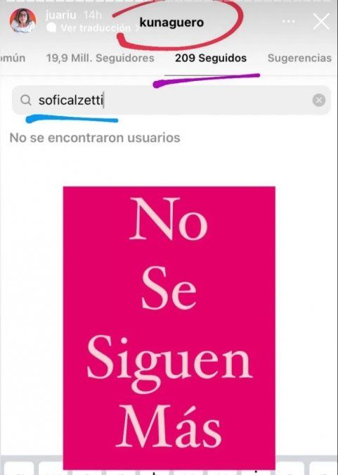 Kun Agüero no sigue a su novia.