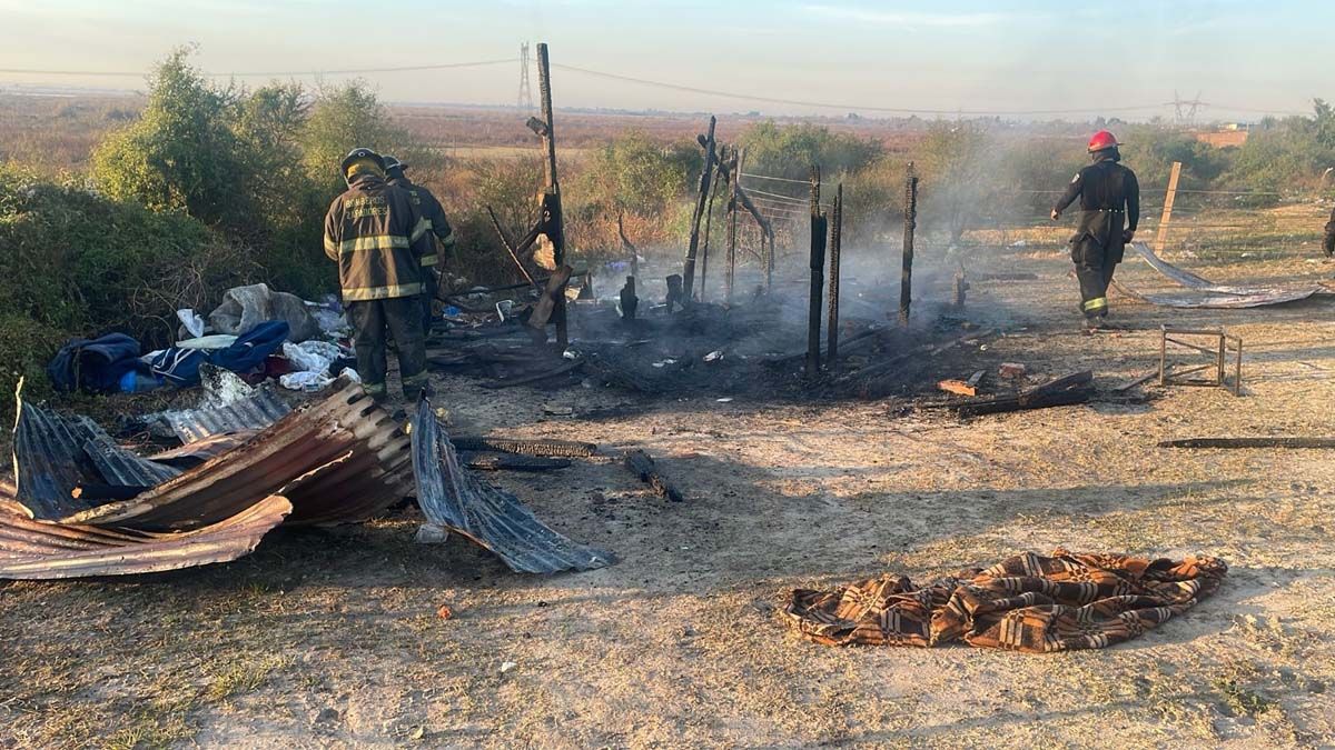 La casa incendiada en Alto Verde