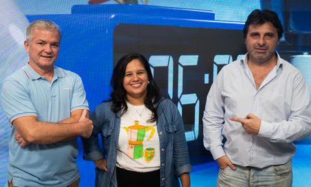 Juan Manuel Fernández, Celina Pérez y Jorge Battagliotti en 6AM. Juan Manuel Fernández, Celina Pérez y Jorge Battagliotti en 6AM.