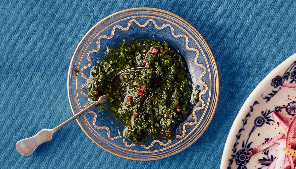 Pasta chermoula.