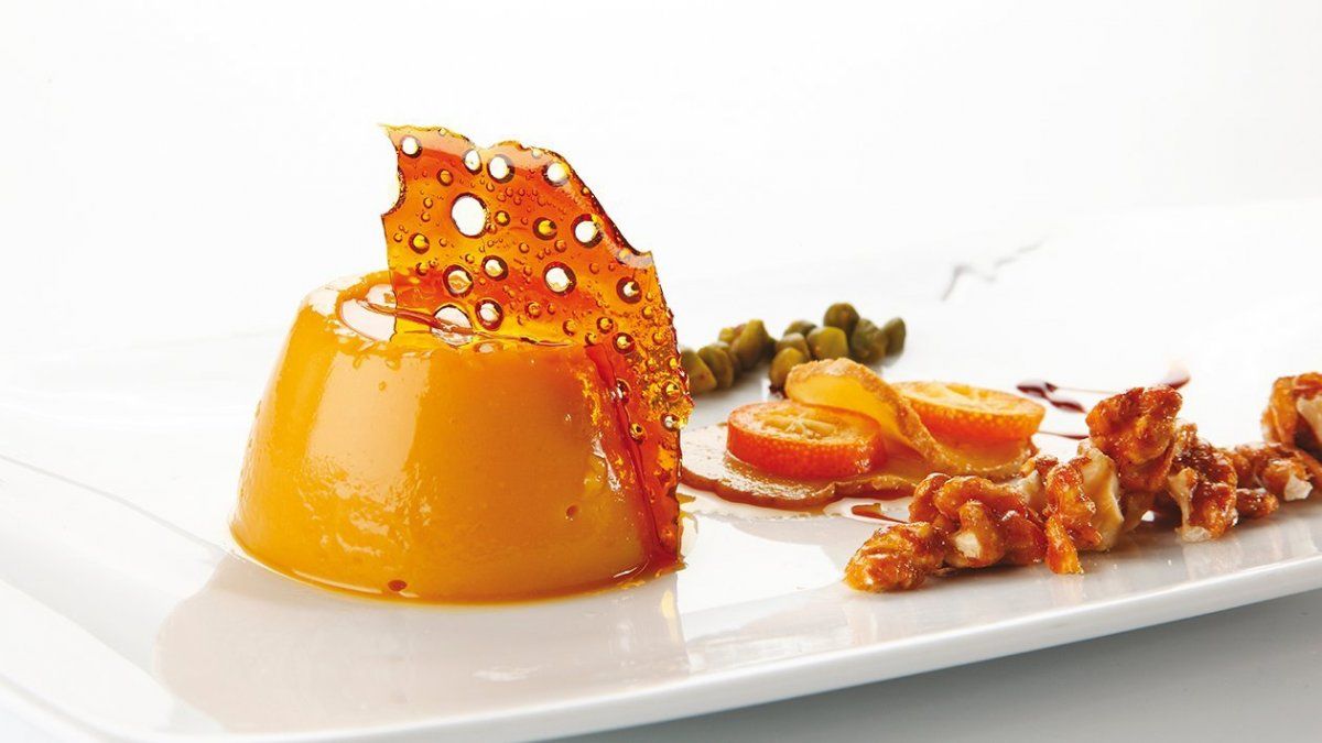 Flan de naranja