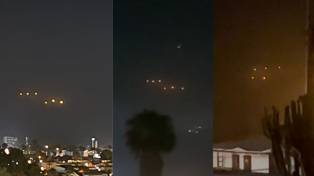 Un OVNI fue captado haciendo movimientos erráticos.