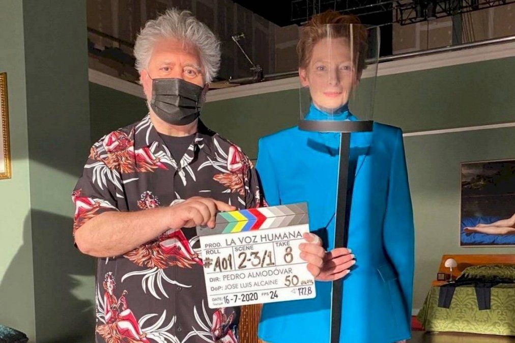 Almod&oacute;var y Tilda Swinton