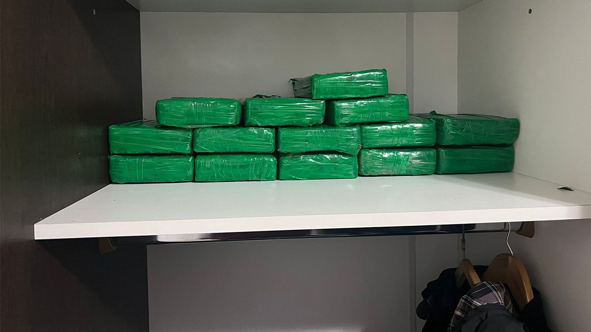 Parte de la cocaína que los investigadores encontraron en un domicilio.