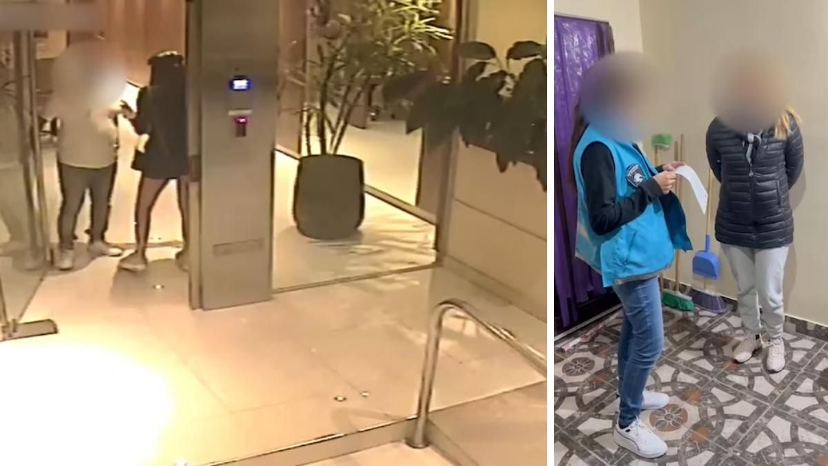 Cámaras de seguridad captaron el modus operandi de la banda. 