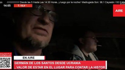 AIRE en Ucrania: Germán de los Santos narró el bombardeo que vivieron de cerca al acercarse a Kiev.