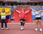 en lanzamiento de bala, ruiz diaz le dio la primera medalla al pais