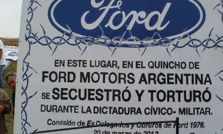 La condena en 2018 a 12 y 10 años de prisión respectivamente fue la primera en Argentina a altos funcionarios de una empresa multinacional durante el terrorismo de Estado. La condena en 2018 a 12 y 10 años de prisión respectivamente fue la primera en Argentina a altos funcionarios de una empresa multinacional durante el terrorismo de Estado.
