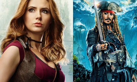 Karen Gillian y Johnny Depp Karen Gillian y Johnny Depp