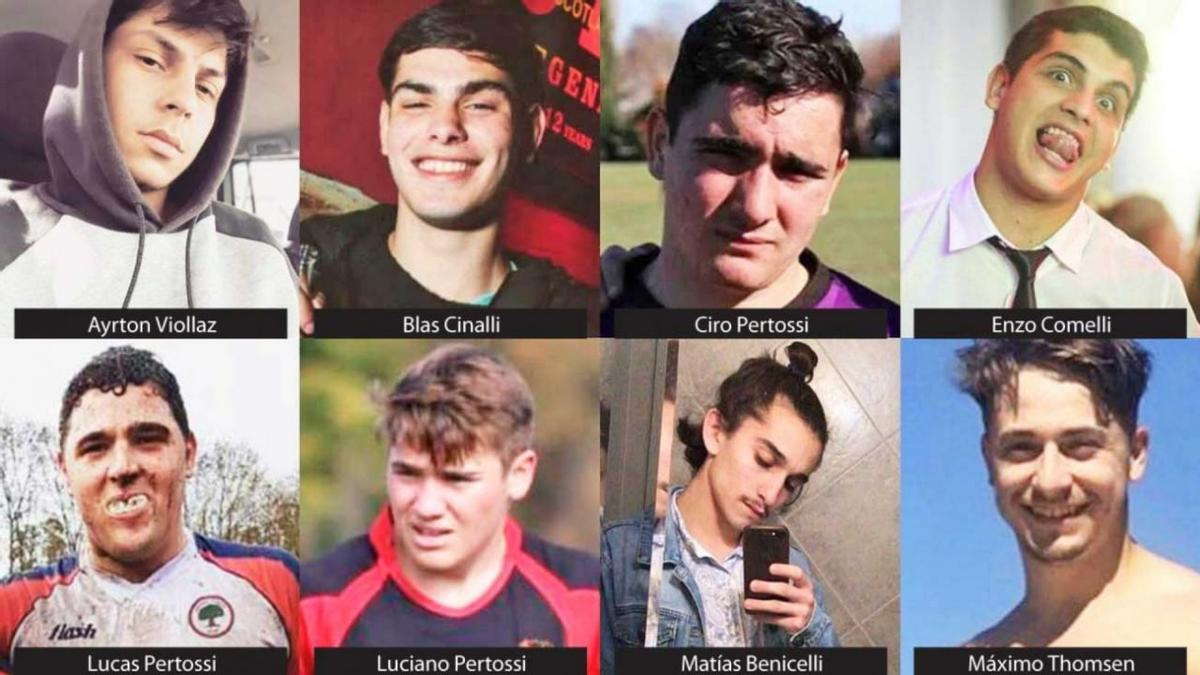 Los 8 jóvenes que perpetuaron la fatal paliza a Fernando.