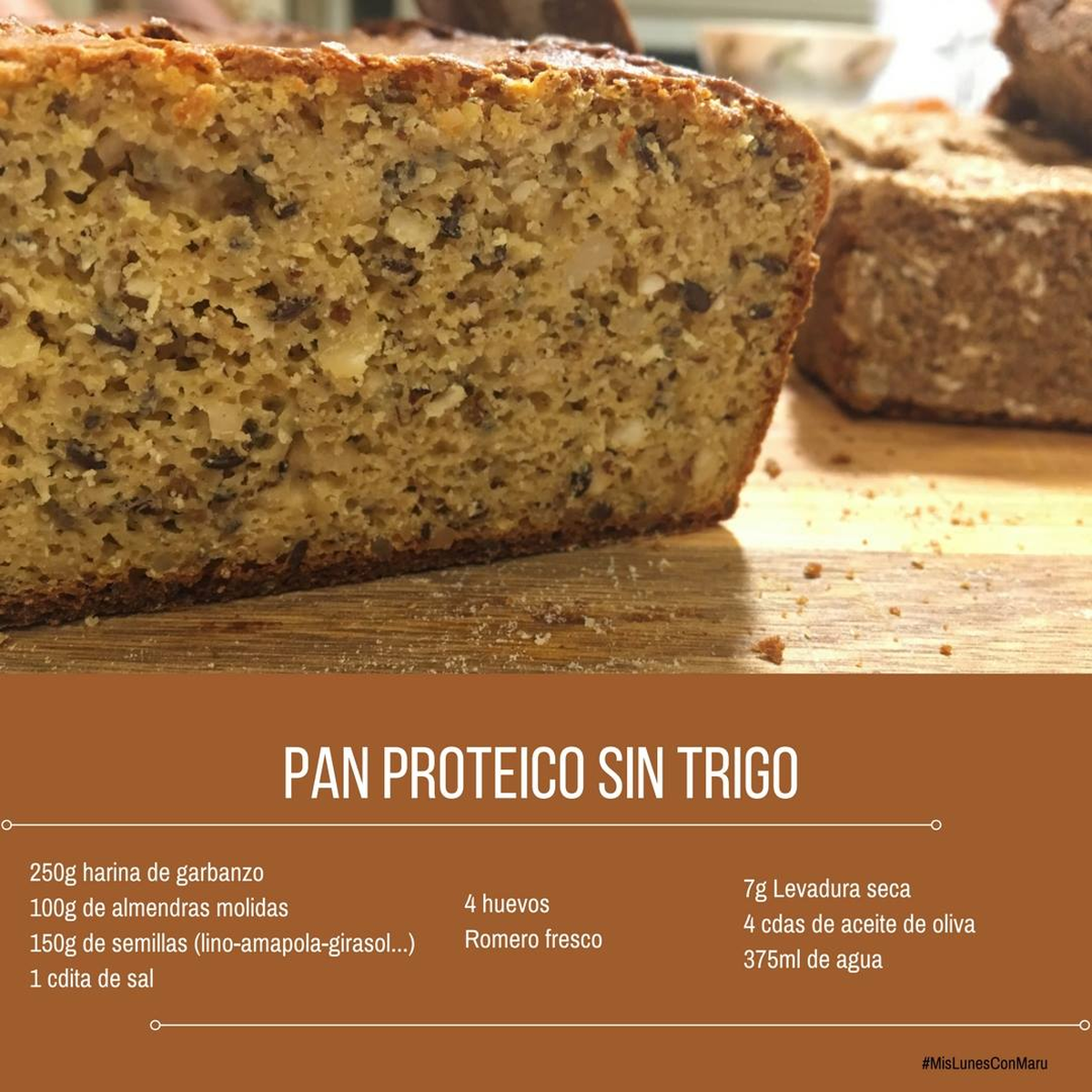 Maru Botana compartió su receta de pan proteico con harina de garbanzos. Maru Botana compartió su receta de pan proteico con harina de garbanzos.