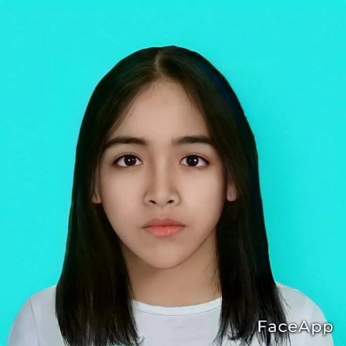 Simulación actualizada del rostro de Sofía Herrera.