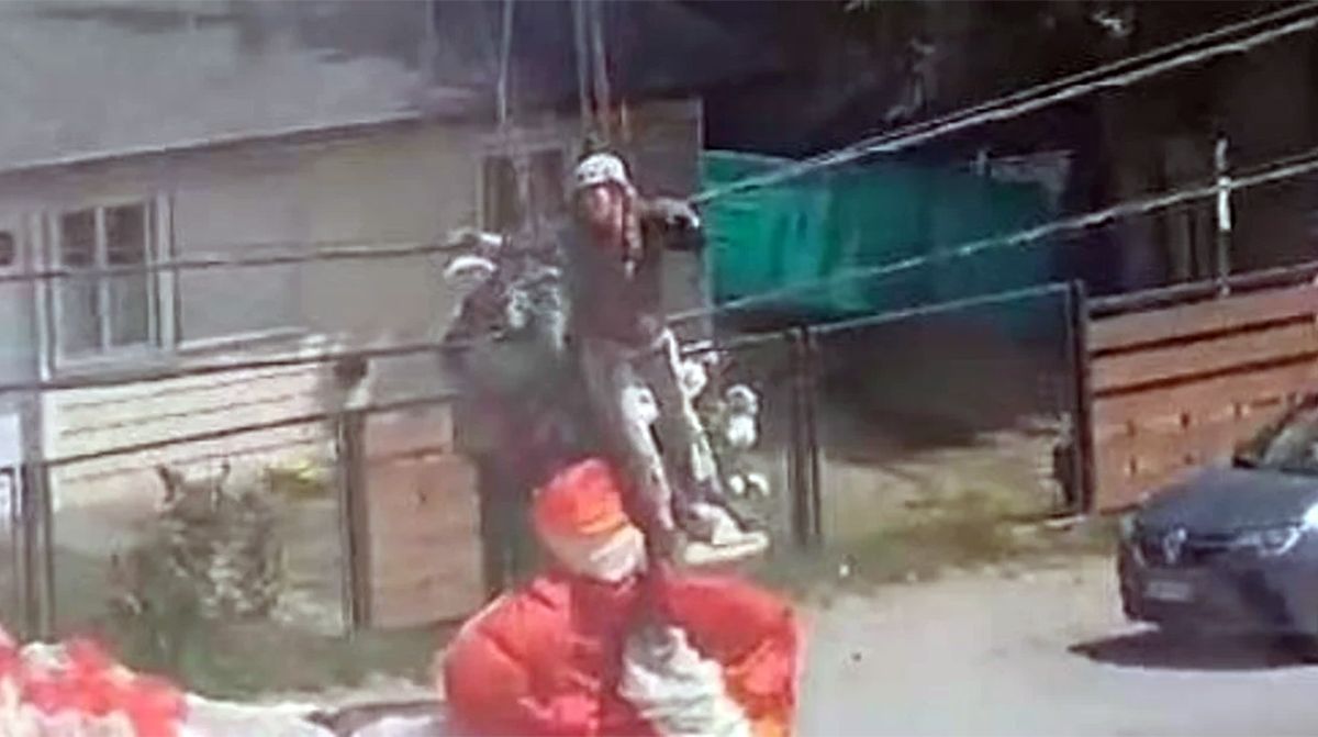 El instructor y la turista