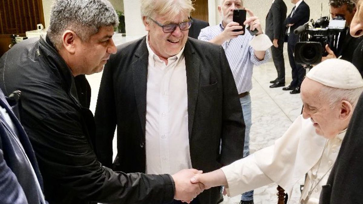 El Papa Francisco recibió este miércoles en el Vaticano a dirigentes sindicales de la Confederación Argentina de Trabajadores del Transporte (CATT) y de la Federación Internacional del sector (ITF).