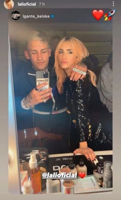 La foto de L-Gante y Lali Espósito que se volvió viral en las redes.