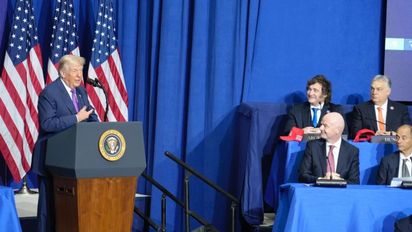 Javier Milei debutó en el Consejo de Paz y habló de una 