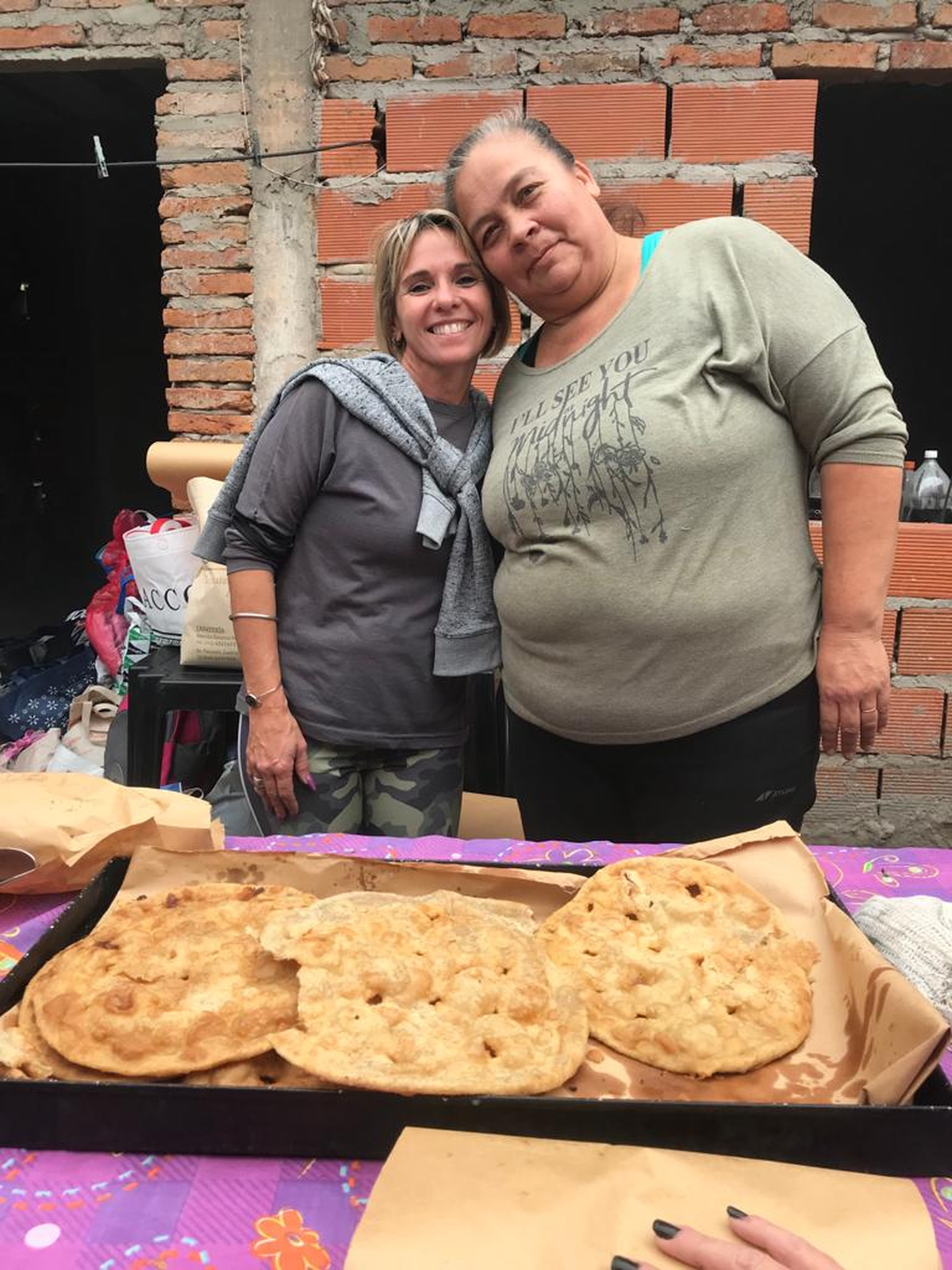 Gabriela Morel en el merendero Rayito de Sol. Gabriela Morel en el merendero Rayito de Sol.